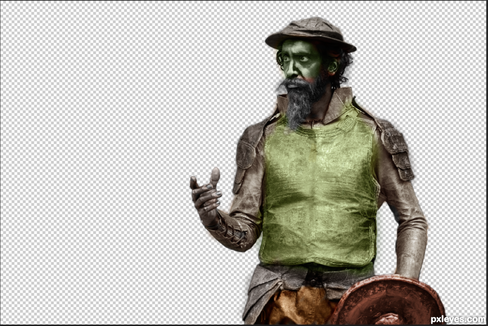 Creation of The giants of the Mancha: Step 7