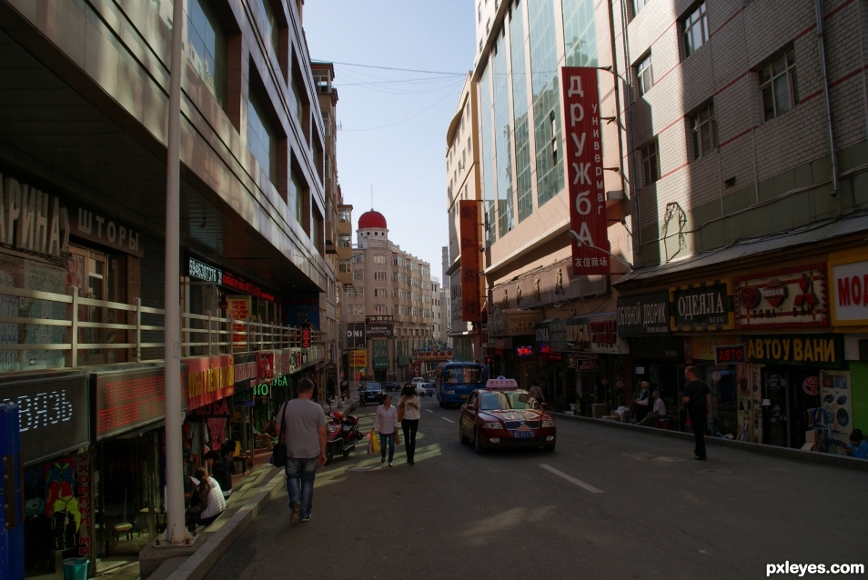 Creation of The alleys of chinese town: Step 1
