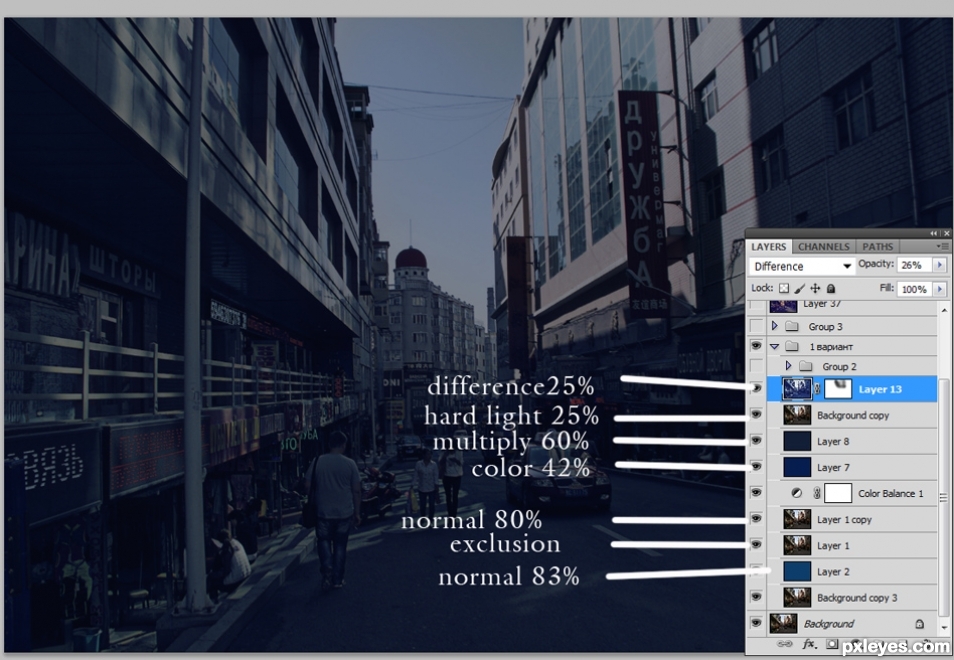 Creation of The alleys of chinese town: Step 2