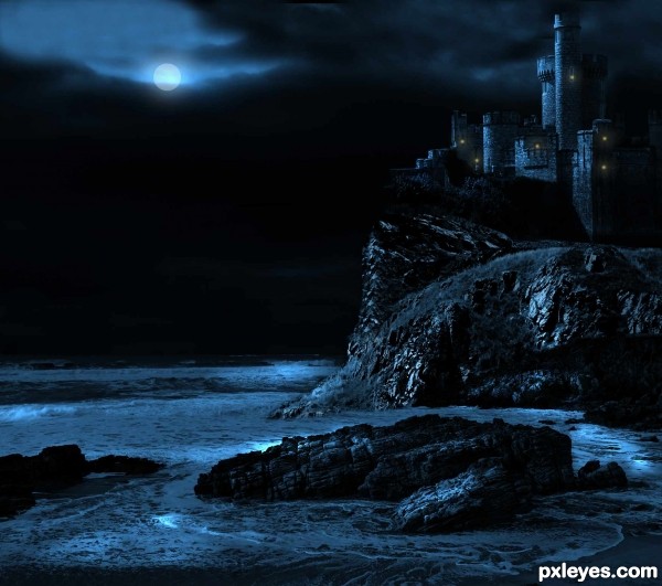 Moonlight photoshop picture)