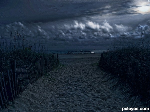 Moonlit Beach