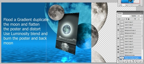 Creation of Just Once in a Very Blue Moon: Step 8