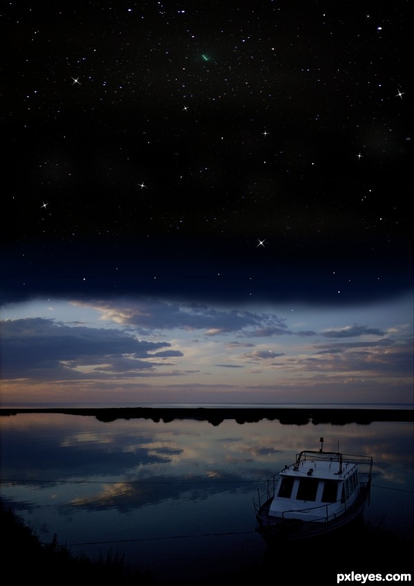 Creation of harley night view: Step 2