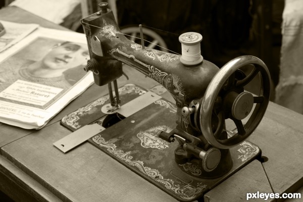 Old sewing machine