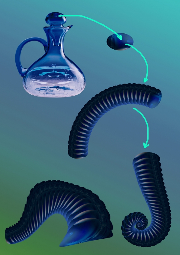 Creation of Sea Horses: Step 2