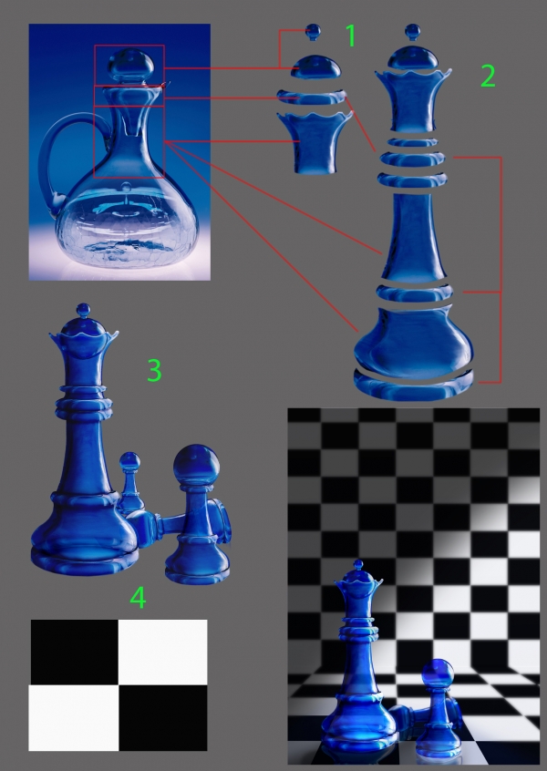 Creation of Glass Chess: Step 1
