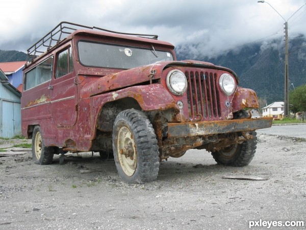 Abandoned truck