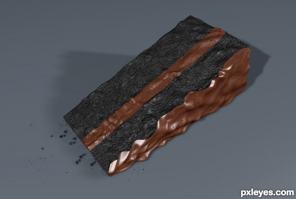 Creation of Slice_Of_Chocolate_Cake: Step 3