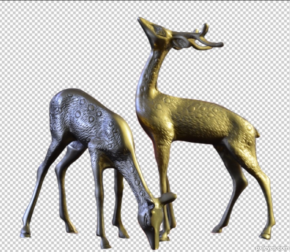 Creation of Deer in the headlights: Step 1