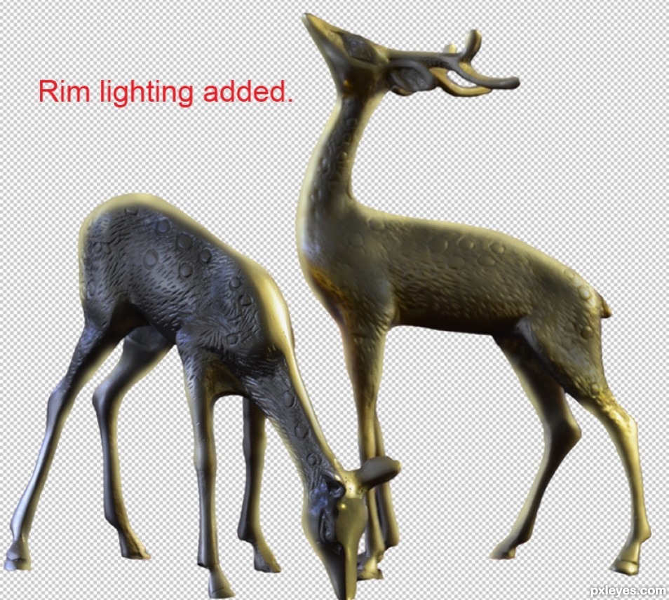 Creation of Deer in the headlights: Step 3