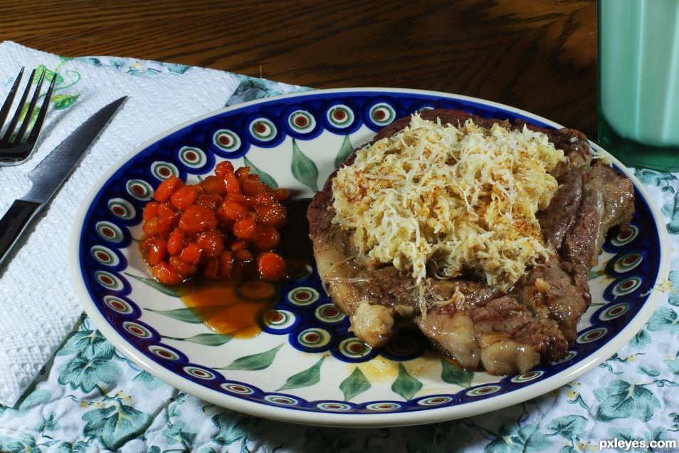 Sirloin with Crab