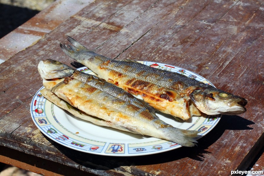 Grilled fish