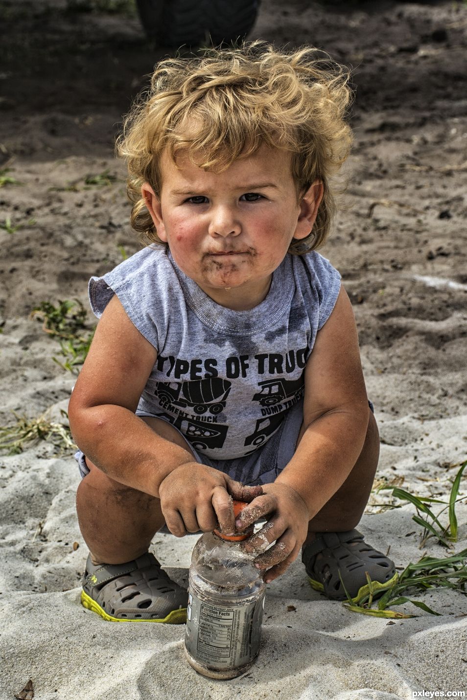 Cole playing in the dirt