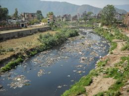 Bagmati river in Kathmandu