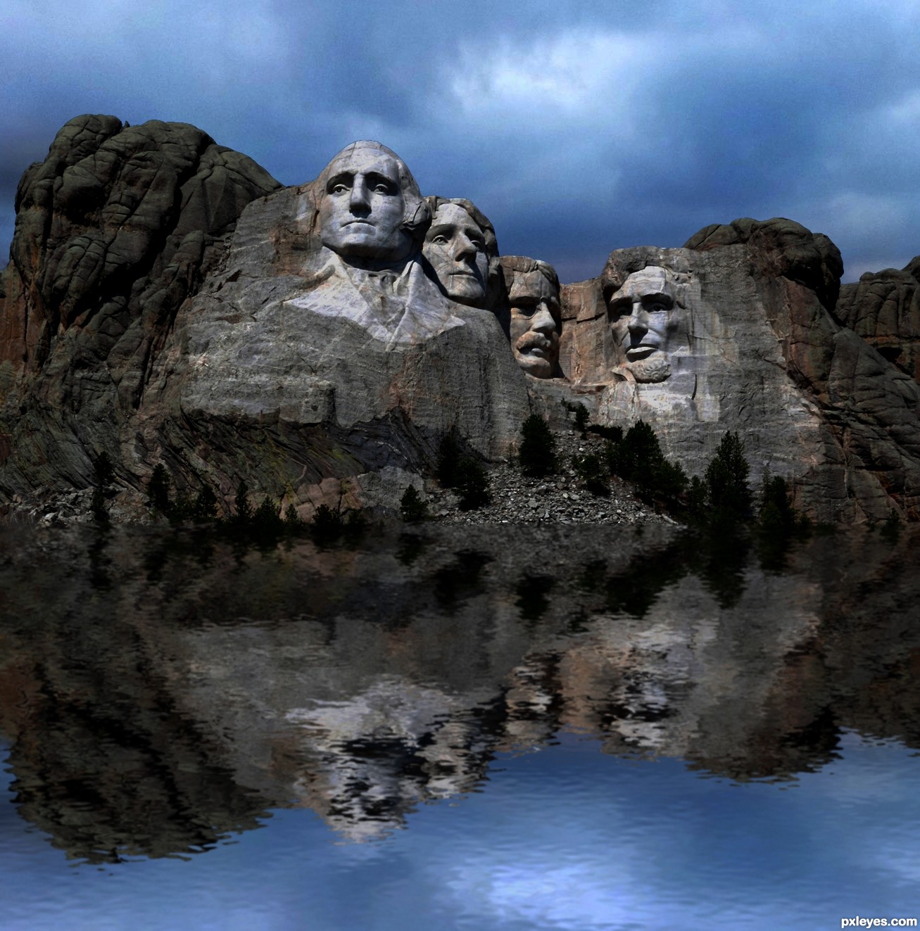 Displace Filter Photoshop Contest 20723 Pictures Page 1 Pxleyes Com Mount Rushmore Photoshop Template