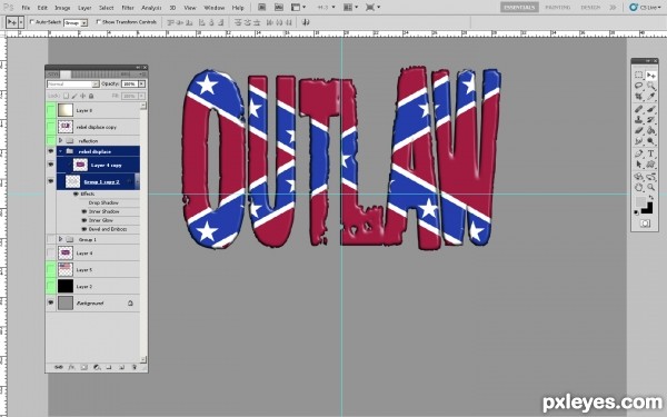 Creation of Displaced Outlaw: Step 16