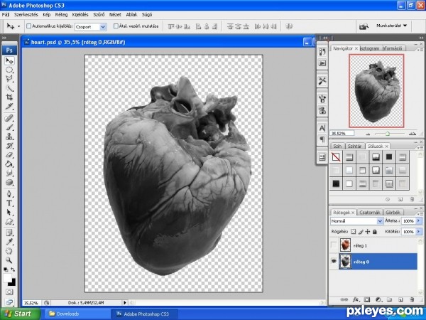 Creation of Ice heart: Step 2