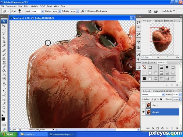 Creation of Ice heart: Step 4