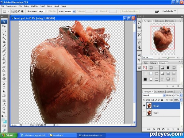 Creation of Ice heart: Step 5