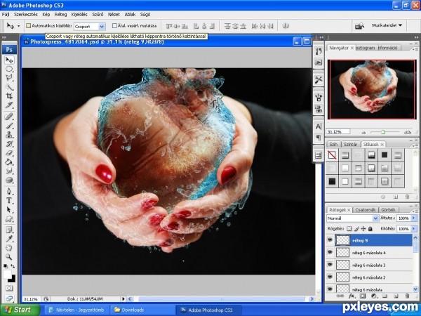 Creation of Ice heart: Step 14