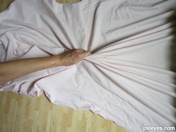 Creation of extreme face stretch: Step 1