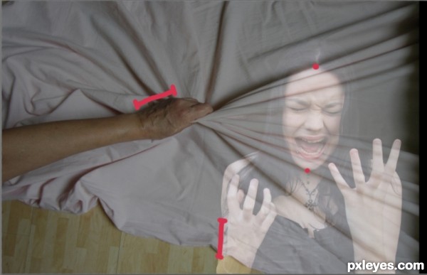 Creation of extreme face stretch: Step 5