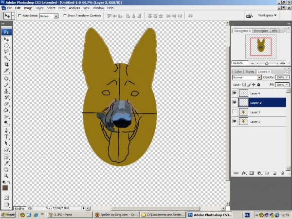 Creation of German Shepherd: Step 3