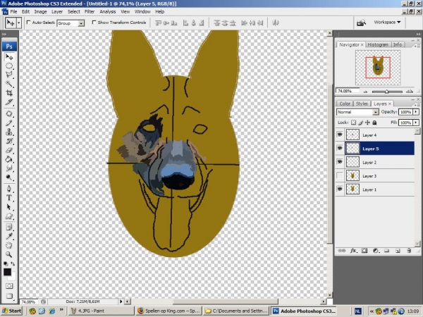 Creation of German Shepherd: Step 4