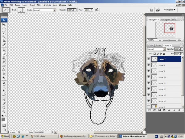Creation of German Shepherd: Step 5