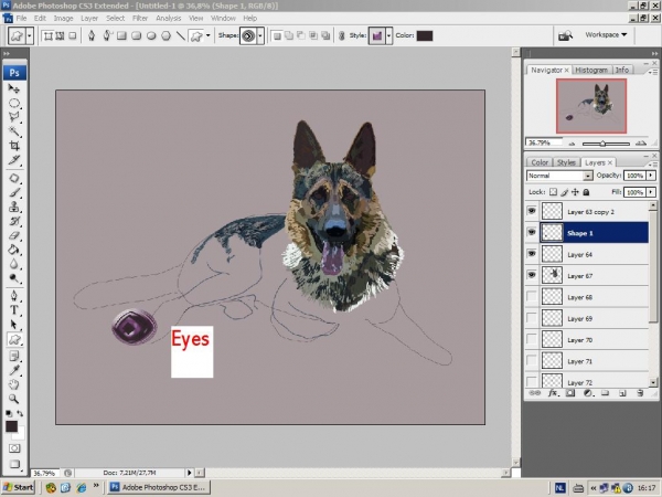 Creation of German Shepherd: Step 6