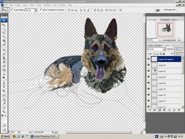 Creation of German Shepherd: Step 7