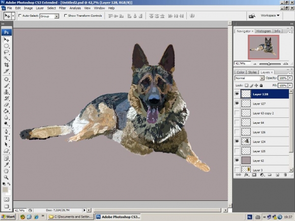 Creation of German Shepherd: Step 8