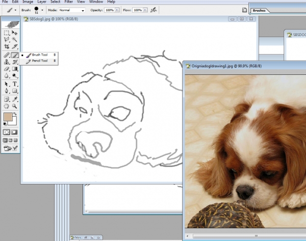 Creation of Spotty Dog: Step 2