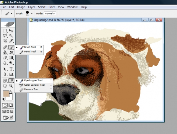Creation of Spotty Dog: Step 4