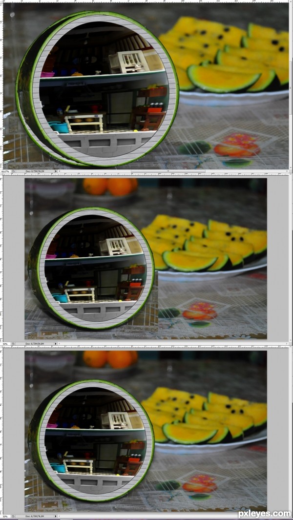 Creation of Inside the melon: Step 6