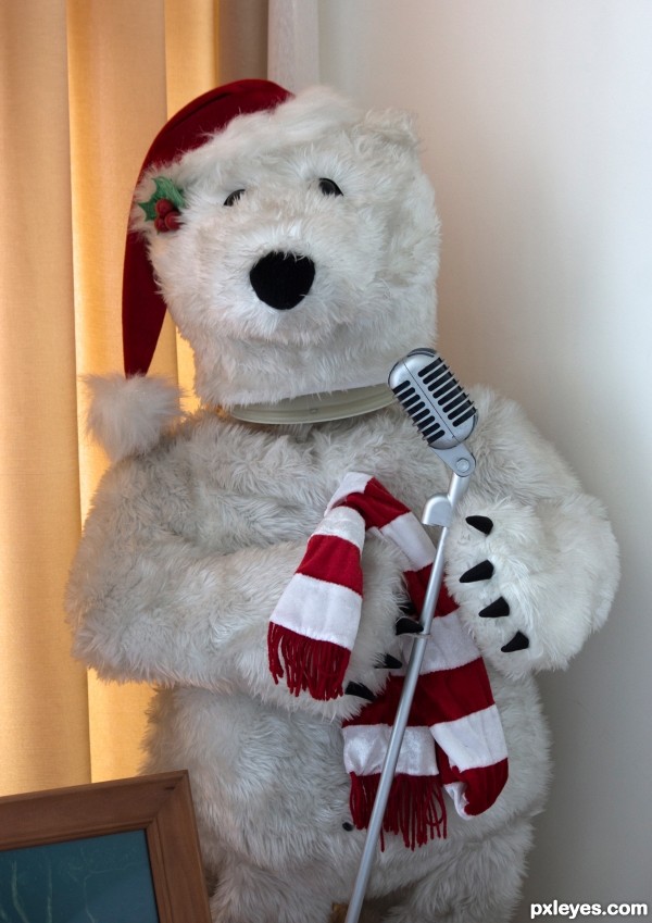 Singing Christmas bear