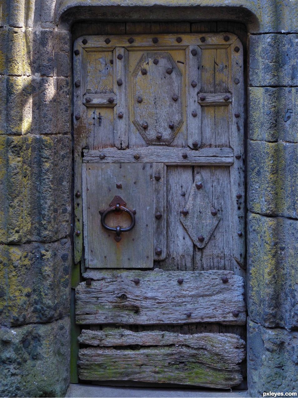 Stone, iron and wood