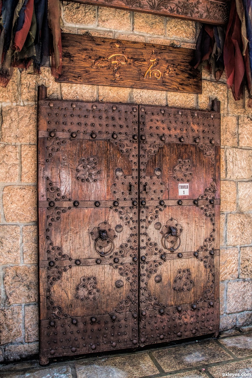 A very old door