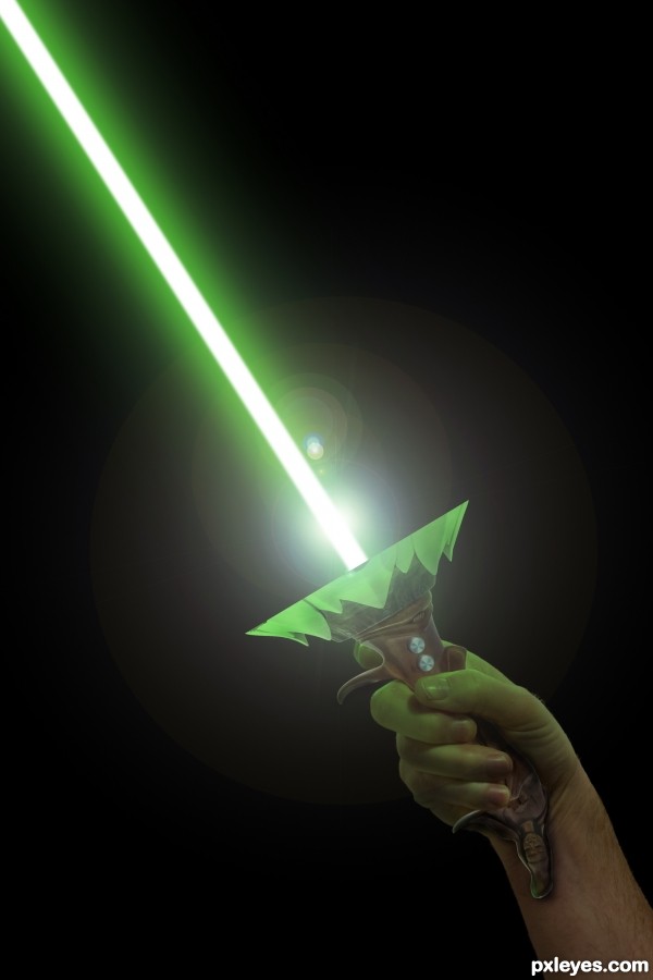Creation of Draped Lady Lightsaber: Final Result