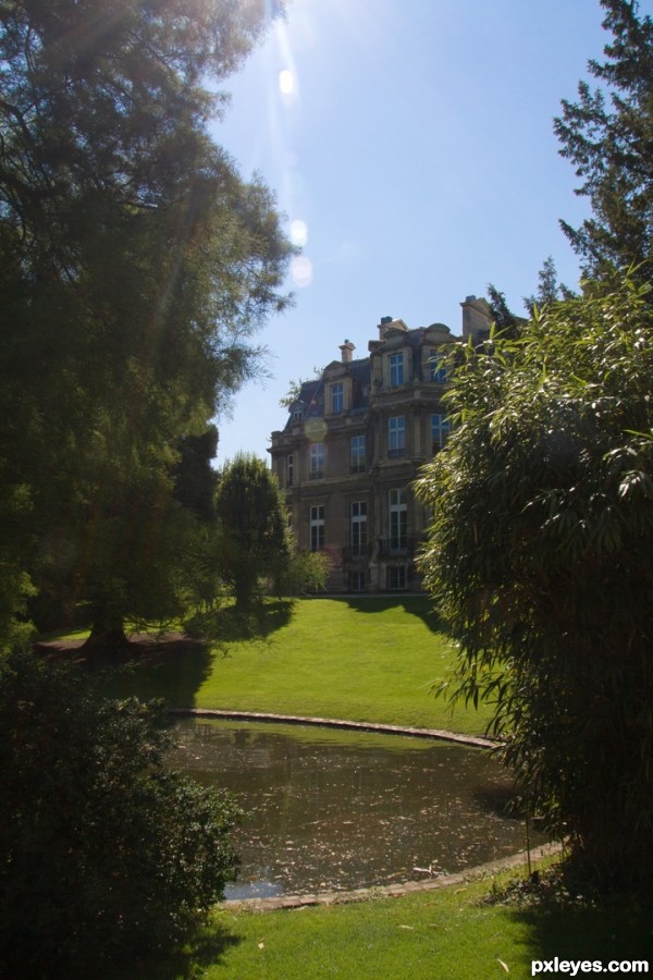 A big house with a great garden