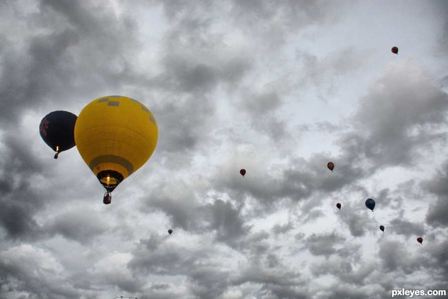 Flying by balloon