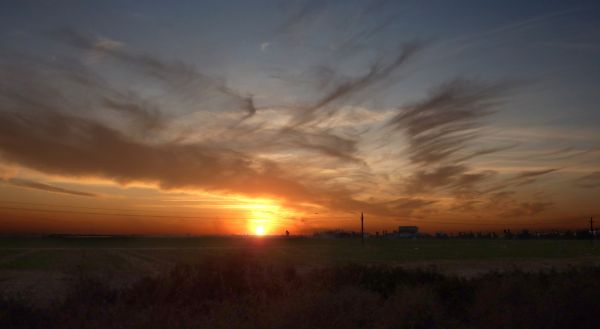 drive by the sunset