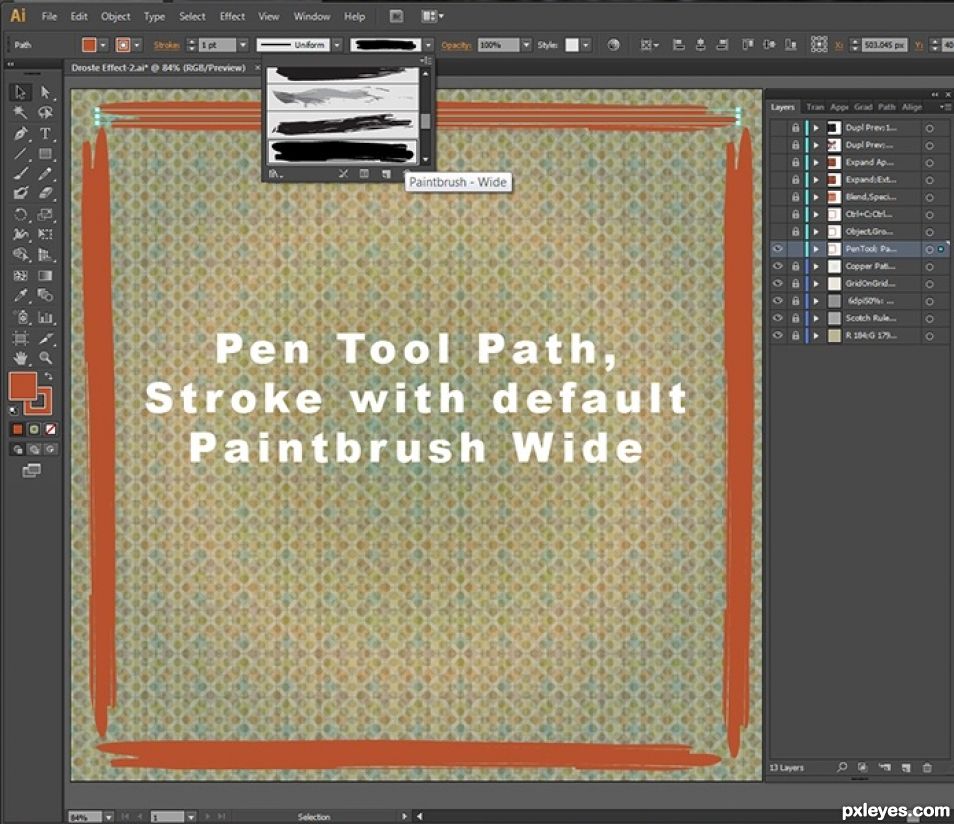 Creation of Rectangles and Patterns: Step 5