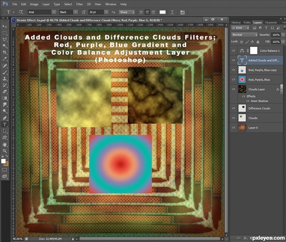 Creation of Rectangles and Patterns: Step 9