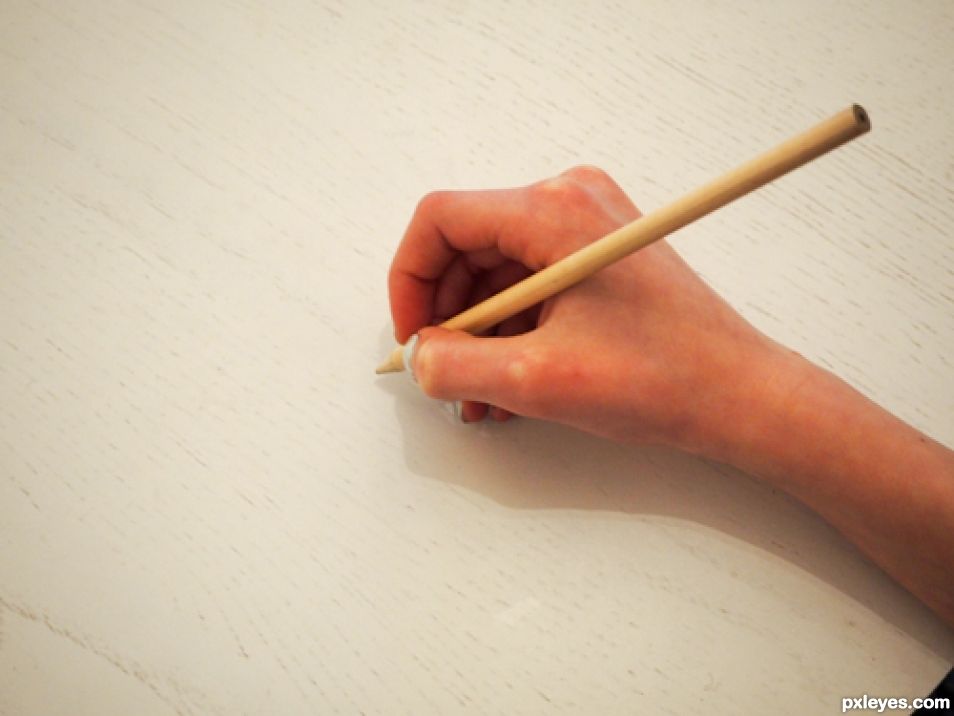 Creation of Drawing hands: Step 1