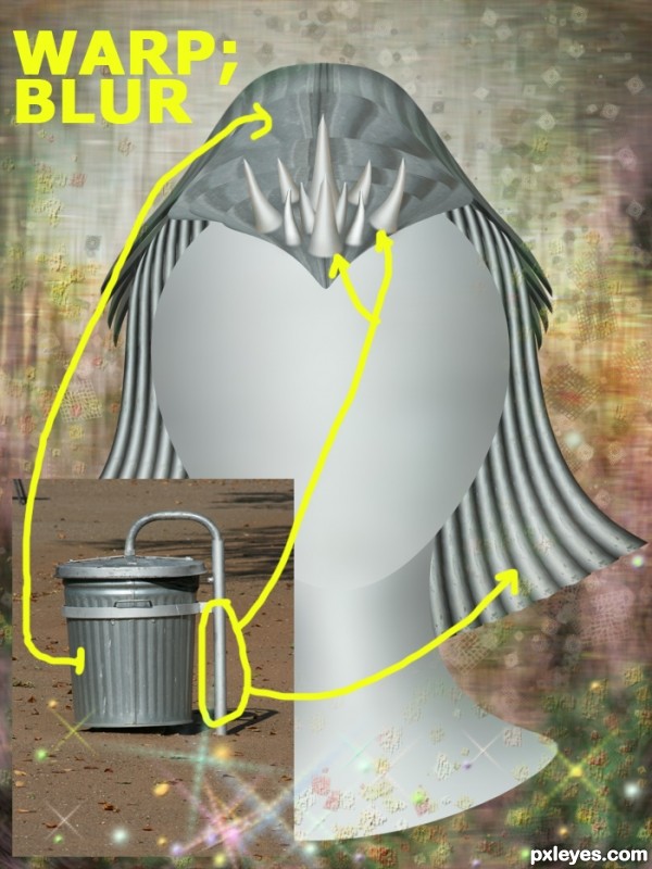 Creation of Alien Girl: Step 4