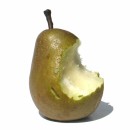 eaten pear source image