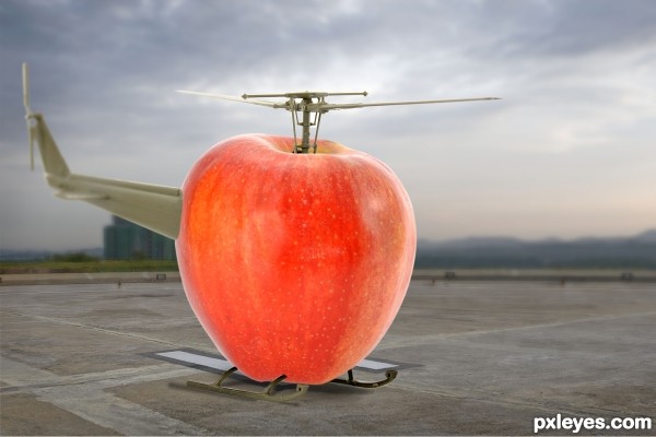 Creation of Flying Apple: Final Result