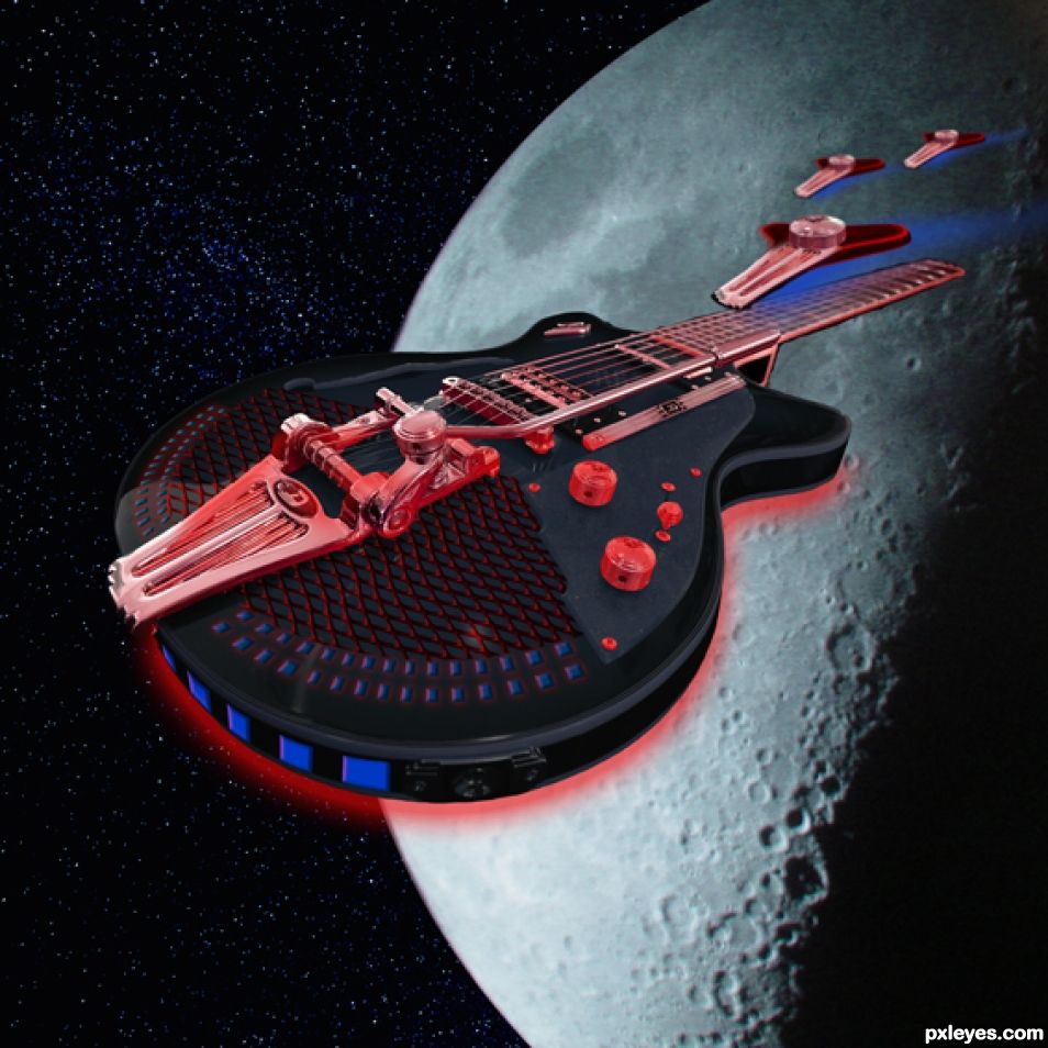 Creation of Space guitar: Step 10