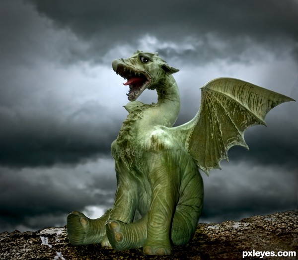 Baby Dragon photoshop picture)